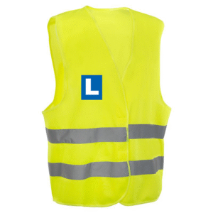 prsluk-marker-zuti-zastitna-oprema-napred štampa prsluk marker auto škola